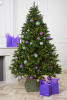 Ель ТРИУМФ с вплетенной гирляндой 120 см