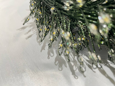 Гирлянда МИШУРА провод зел 50м, 1500 LED синий