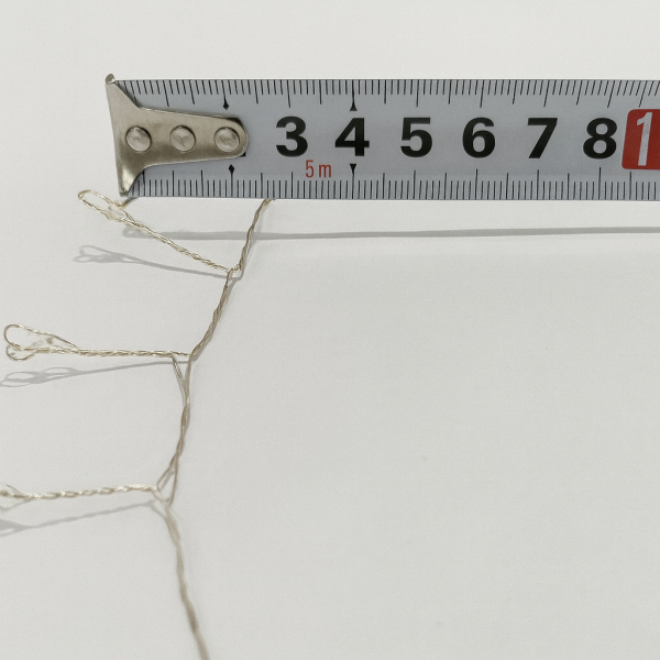 Гирлянда МИШУРА провод белый 50м, 1500 LED синий