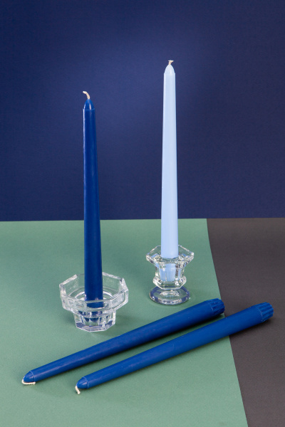 Свечи КУДРИ в ОБЛАКАХ форма конус h25см (уп.4шт) №11