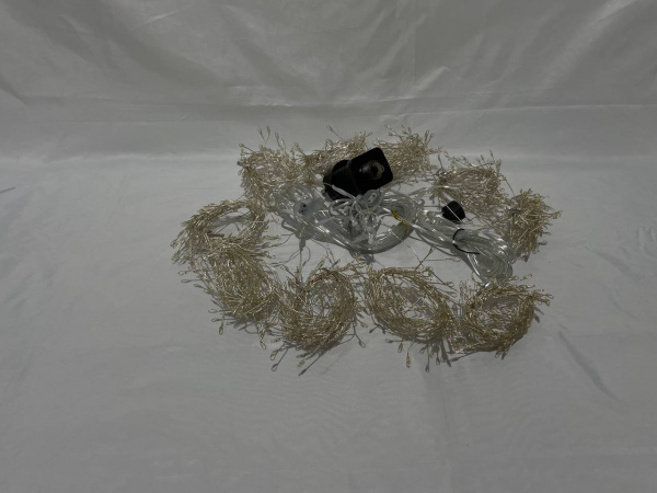 Занавес 3 на 3м белый 8 режимов, пульт (cmr)