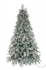 Ель НЕАПОЛЬ заснеженная с вплетенной гирляндой 150 см.